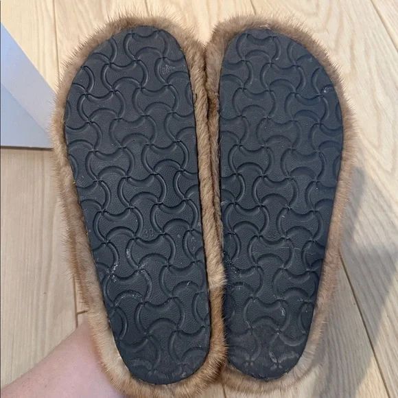 Real Mink fur Boston-style clog size 9 - Picture 4 of 5